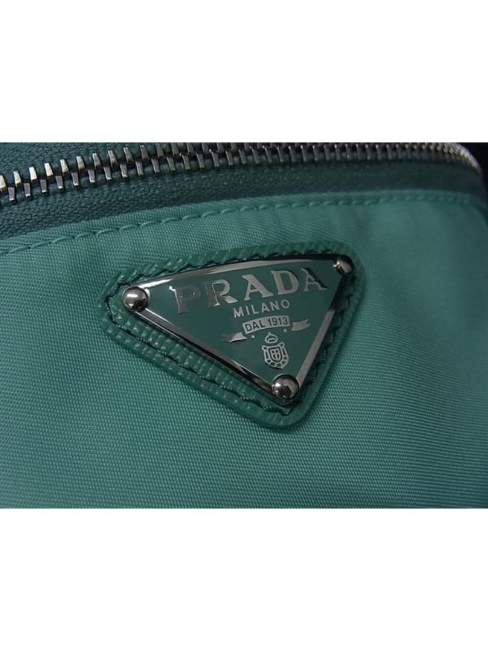Prada Tessuto Nylon Arm Pouch Multi Case Mint Green - Picture 4 of 4